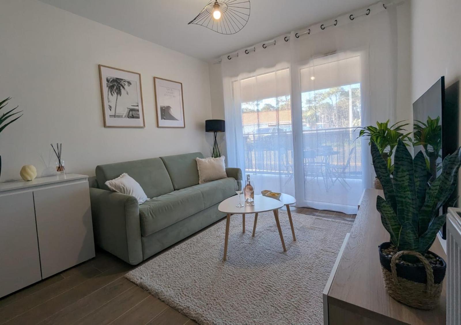 Apartmán Biscawai Chaleureux Et Cosy Avec Terrasse Biscarrosse Exteriér fotografie